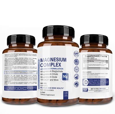 Marine Magnesium Sleep Enhancing Supplements Capsules For Sports Fitness