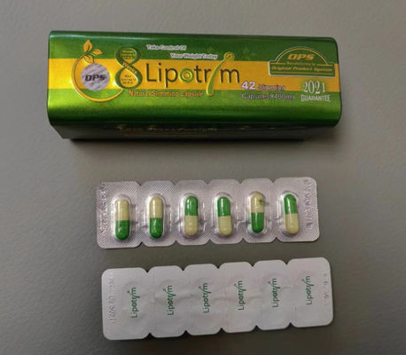 OEM Lipotrim 8 Herbal Weight Loss Capsule For Oral Administration Long Iron Box